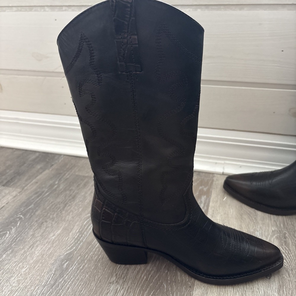 Vintage Foundry Co. Trudy Women's Cowboy Boots Brown Size 6 - Picture 5 of 16